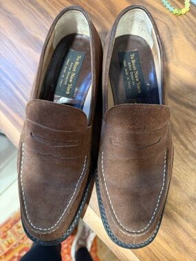 To Boot Brown Suede Penny Loafers